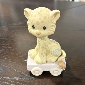 Precious moment 1987 vintage tiger birthday train age 7 Wishing You Grrr-eatness